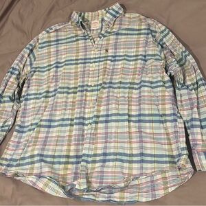Brooks Brothers Men's Pastel Plaid Shirt